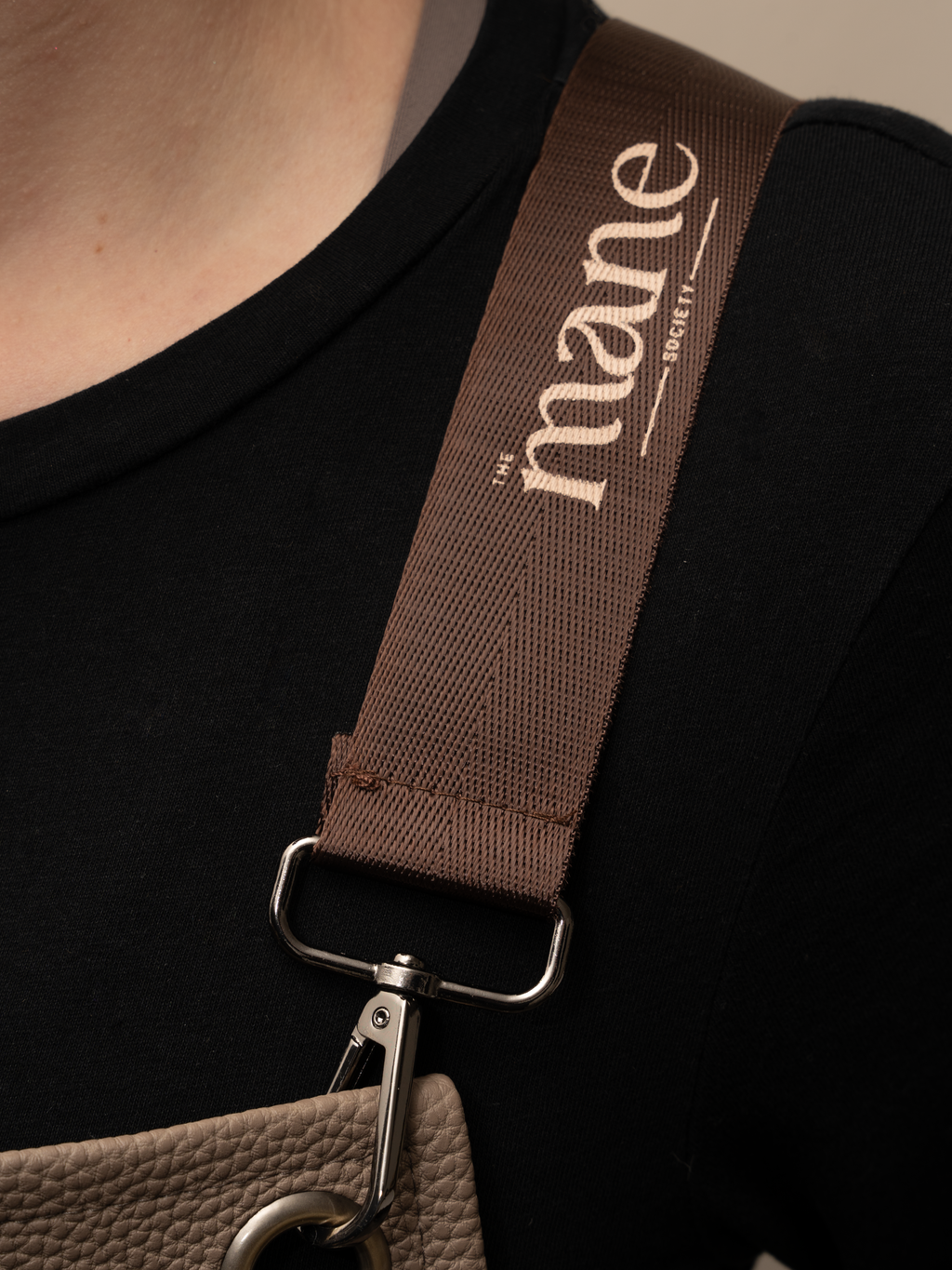 PU Faux Leather Apron - Taupe