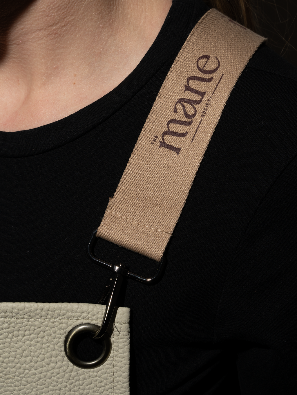 PU Faux Leather Apron - Stone