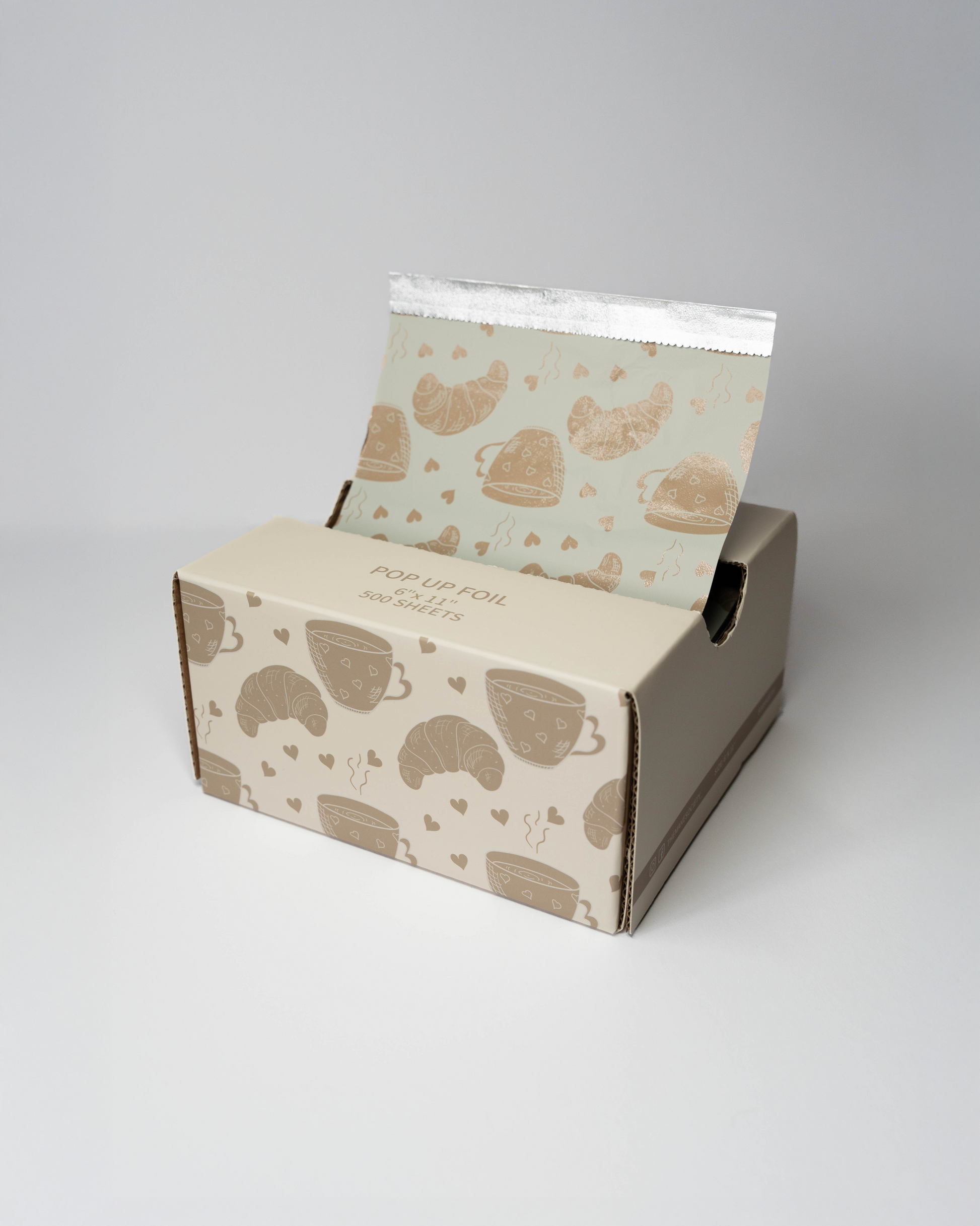 Pop-Up Hairdressing Foil – Foil au Lait Pattern (6x11”, 500 Sheets)