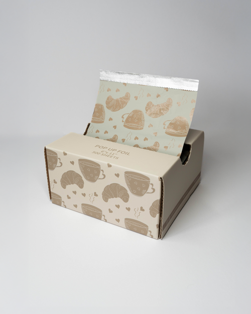 Pop-Up Hairdressing Foil – Foil au Lait Pattern (6x11”, 500 Sheets)